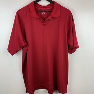 Columbia Red Men’s Polo XL One Button Closure